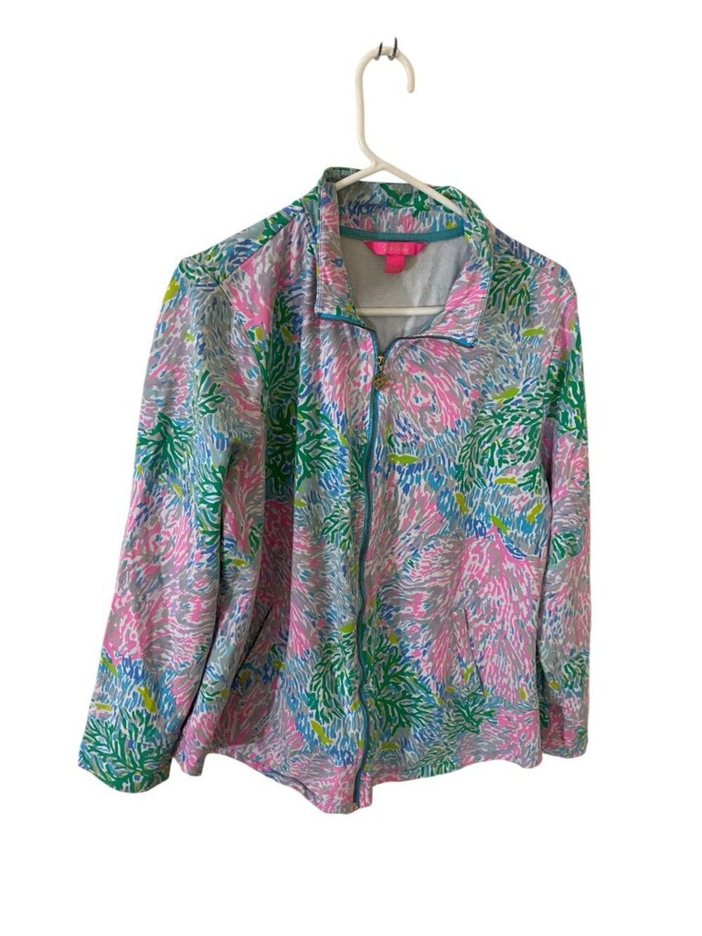 Liilly Pulitzer Women's Leona Multii Star Gazer Zip Up Jacket - XL